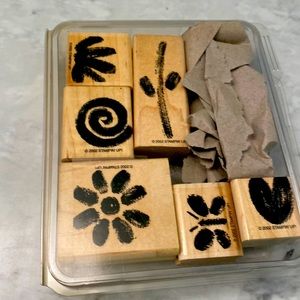 Stampin Up painted Garden set of 6